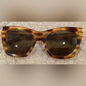 Saint Laurent Brown Tortoise Sunglasses